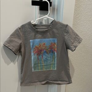 Kids Gray Graphic T-Shirt